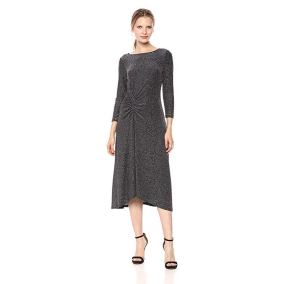 NWT Donna Morgan Glitter Knit Midi Dress